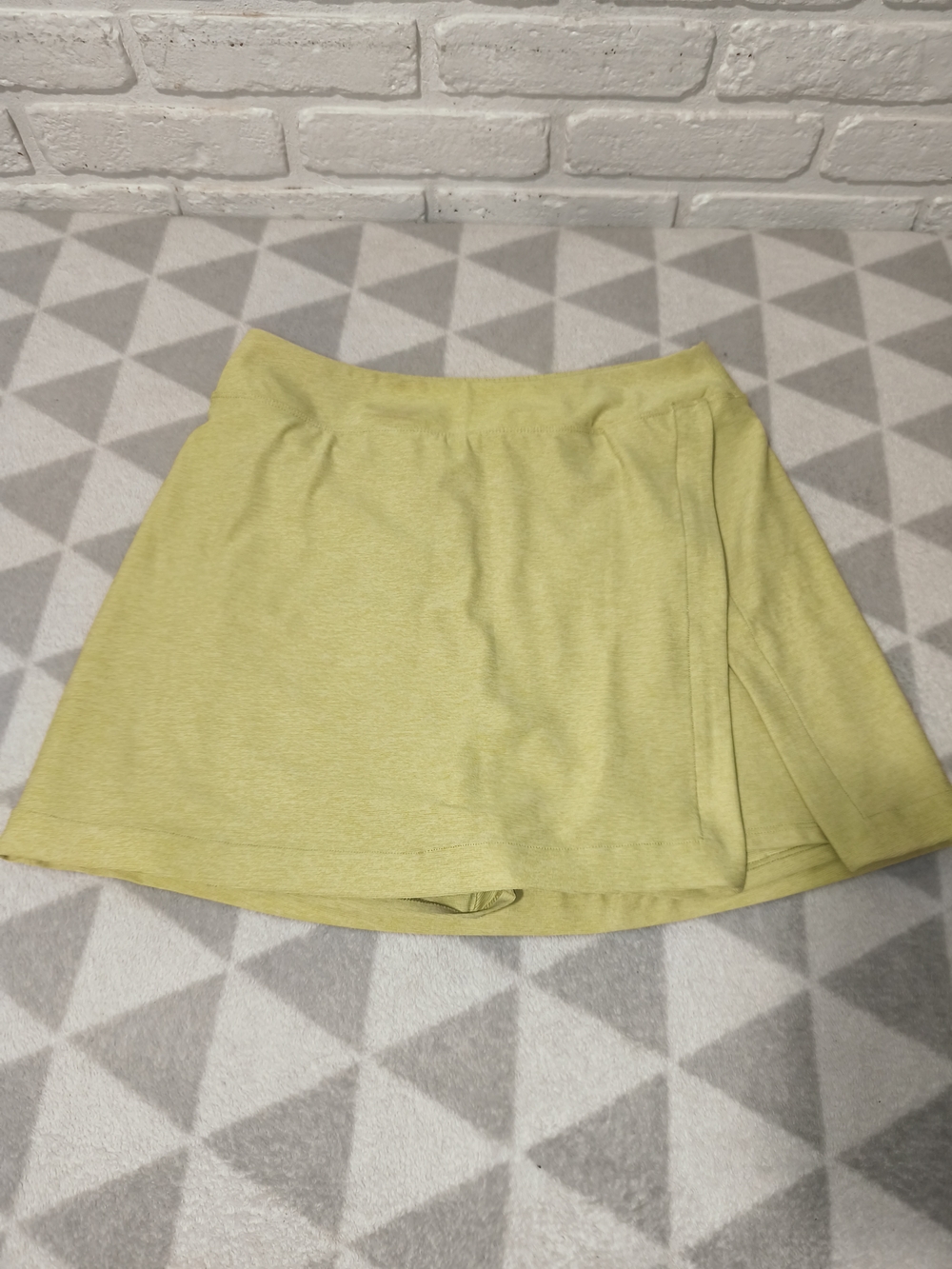Outdoor Voices Lemon Yellow Athletic Skort with Side Panel